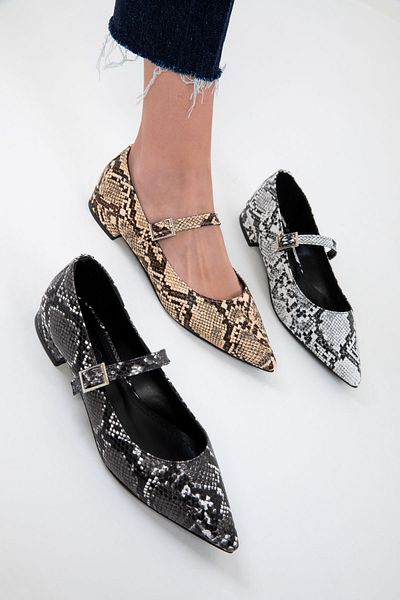 SOHO Balerini de damă Beige Snake 20232