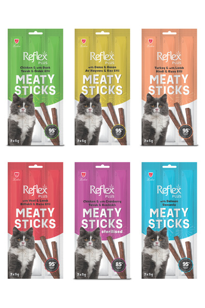 Reflex Meaty Sticks Kedi Ödül Maması 6 Farklı Çeşit