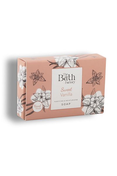 THE BATH FACTORY Feuchtigkeitsspendende Hand-Gesichts- und Körperseife mit Vanille