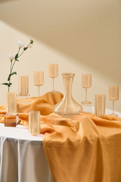 Karaca 25 Piece Glass Set - Liebe Amber