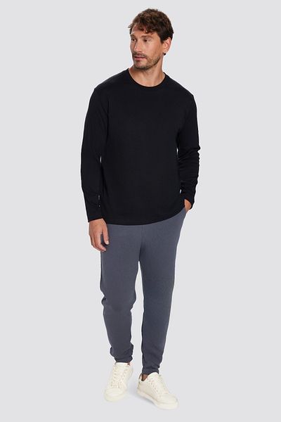 Tudors Unisex Relax Fit Relaxed Cut Rose Gold με 3 τσέπες ελαστικό Jogger Trotters Γκρι αθλητικό παντελόνι