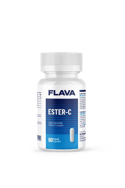 FLAVA Ester-C 500Mg - 60 Capsules