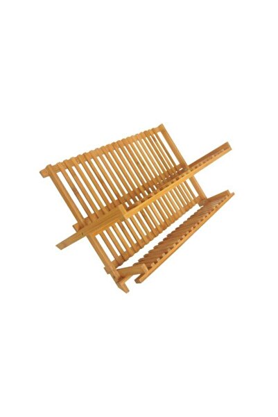 MegaHomeDekor Bambu Katlanabilir Bulaşıklık Tabaklık