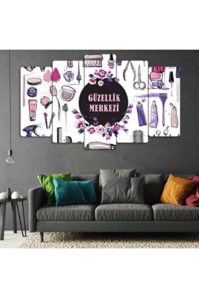 EVLOYA Kuaför Salonu - 5 Parçalı Tablo