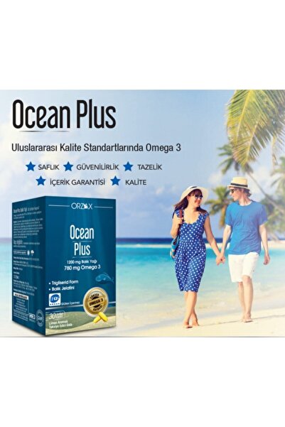 Orzax Ocean Plus Omega 3 1200 mg 30 Kapsül