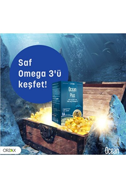 Orzax Ocean Plus Omega 3 1200 mg 30 Kapsül