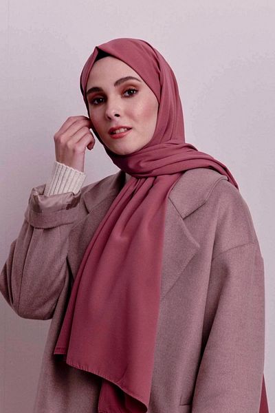 Larissa Scarf Pastel Pink Medina Silk Shawl
