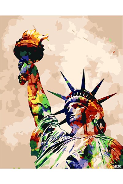 PlusHobby Özgürlük Anıtı Sayılarla Boyama Seti Tuval 40x50 cm Sb20