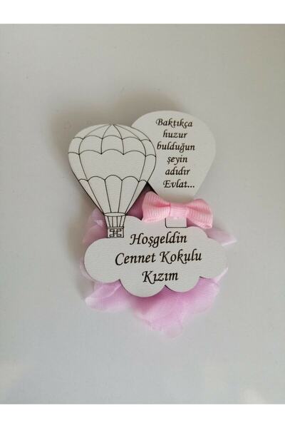 hediyeparki Kız Bebek Magneti Hediyelik Bebek Doğum Doğum Günü Magneti Beyaz ...