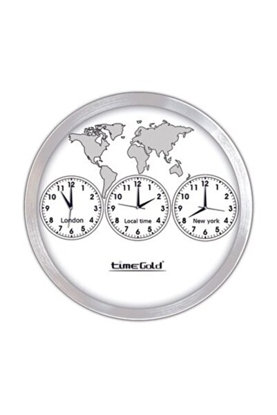 Time Gold ساعة فندق معدنية مقاس 40 سم