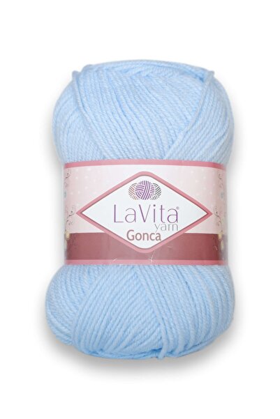 LaVita Yarn Gonca El Örgü Ipligi 5-пакетна нитка Taka Yarn (5019-СЕРИН БЛАКИТНИЙ)