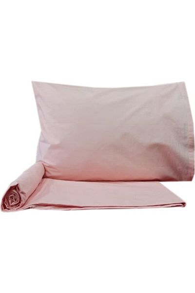 Sarev Light Pink Elastic Sheet Set 100x200cm V70-