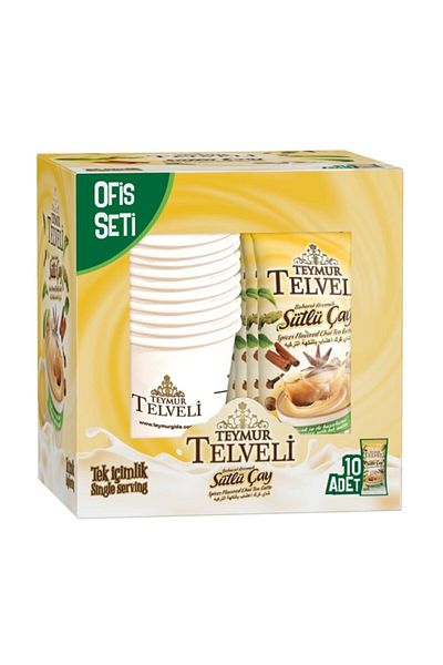 Teymur Telveli Spice Flavored Milk Tea 22 gr Office Set Box of 10
