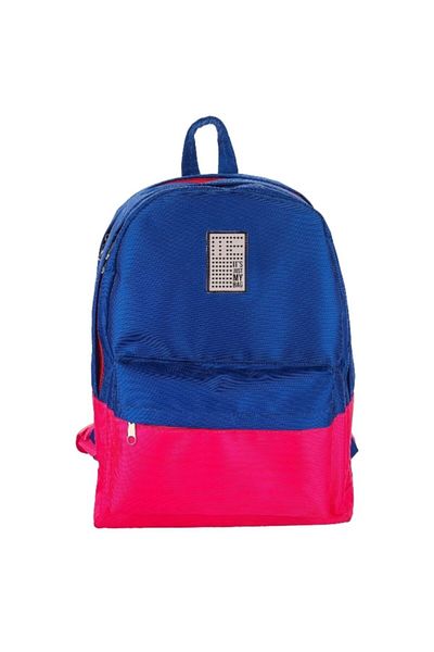 Its Just My Bag Rucsac Blue Pink Three Eyed Me Partners College