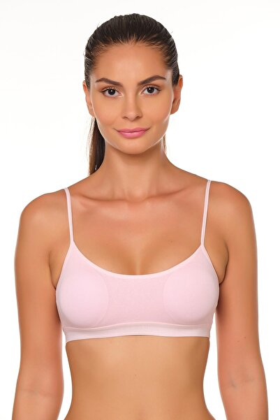 LoraDream Sutien sport căptușit cu bretele subțiri pentru femei 8800