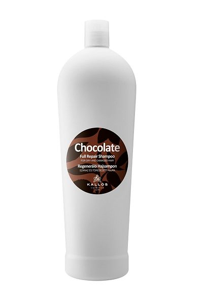 Kallos Cosmetics Chocolate 1000ml Full Repair Shampoo for Dry and Damaged Hair