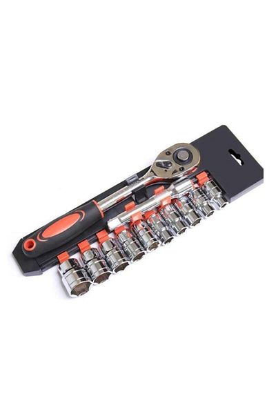 MOONSHOP 12 Piece Socket Set Ratchet Set with Stand Quality Socket Set Wrench Set Wrench Set