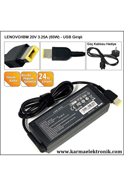LENOVO Yoga Notebook Adaptör 20 v 3 25 65 w 500 15ıbd