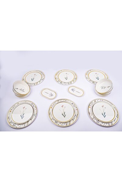 Porland Botanical (DESEN4) Yemek Takımı 6 Kişilik 20 Parça
