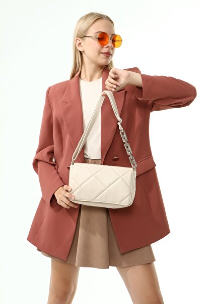 Güce Крем-колір велика капсульна пластикова сумка на ремінці через плече Gc01...