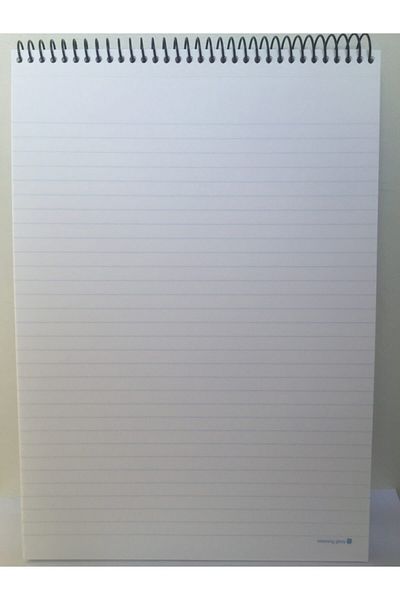 Morning Glory A4 Top Spiral 8mm 100 Sheets Lined Notepad