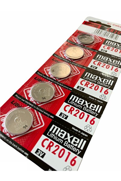 ATAELEKTRONİK 1 Kart 5 Adet Cr2016-c5 3v Lithium Pil ( 5 Li Paket ) / Cr 2016...