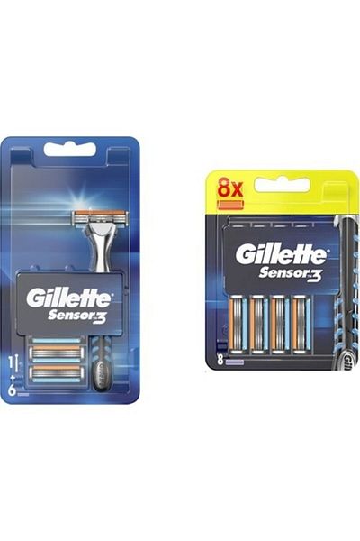 Gillette Sensor Sensor 3 Shaver + 14 Spare Razor Blades