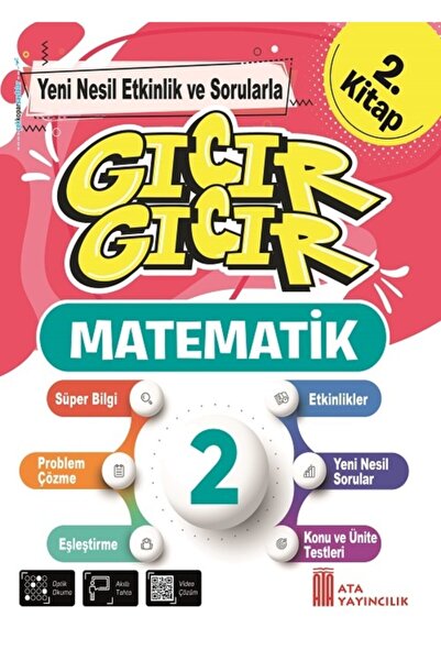 Ata Yayıncılık 2.Sınıf Gıcır Gıcır Matematik 1.ve 2.Kitap