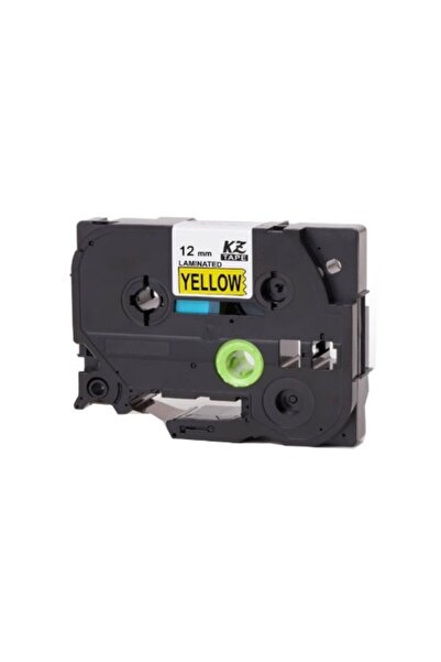 Printpen Prıntpen Brother P Touch Tz Tape Tze631 Sari Etikete  Siyah 12mmx8m