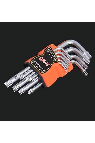 Furkan Yapı Market Crv Allen Set 9-Piece Star Allen Set 17cm