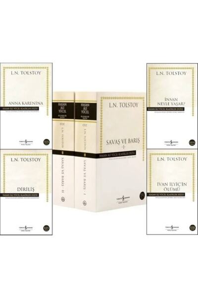 TÜRKİYE İŞ BANKASI KÜLTÜR YAYINLARI Tolstoy Anna Karenina, Diriliş, Savaş Ve Barış 2 Cilt, Insan Neyle Yaşar, Ivan Ilyiç'in Ölümü