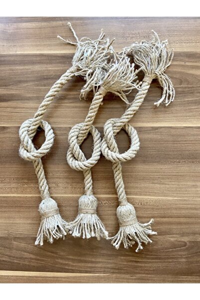 Genel Markalar Kahverengi Üçlü Jüt Halat Sarkıt Avize, şık ve doğal aydınlatm...