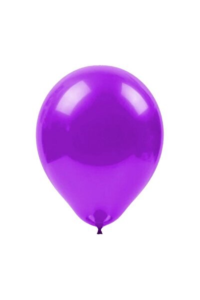 BAL10 DÜNYASI 12 Inch Metallic Purple Balloon Pack of 20