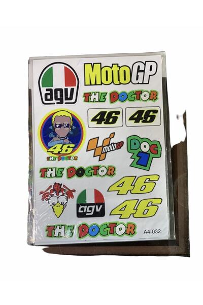 Gogo Motorsiklet Yapışma Sticker A4 Set 002 Agv