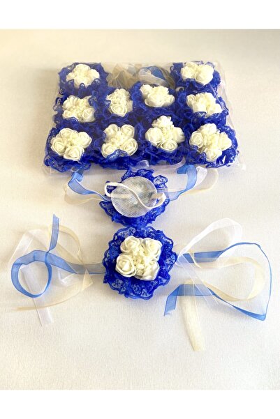 ZEYMERADE سوار ساكس الأزرق للوصيفات 12 قطعة للعروس، وحفلات توديع العزوبية، وا...