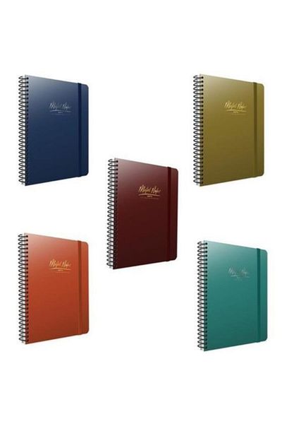 Gıpta A4 Metal Notes Lined Spiral 100 Sheets Notebook