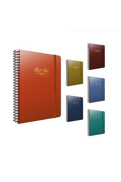 Gıpta A4 Metal Notes Lined Spiral 100 Sheets Notebook