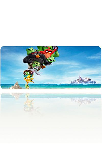 FİTGAME 66x27 cm Angrybirds Mousepad din cauciuc fără sudură Baza anti-alunecare Mouse Pad pentru jocuri pentru jucători