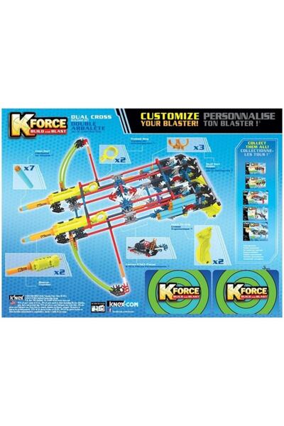 K'nex 3d Boyutlu Yapboz Puzzle K’nex K-force Dual Cross Yapı Seti 47526