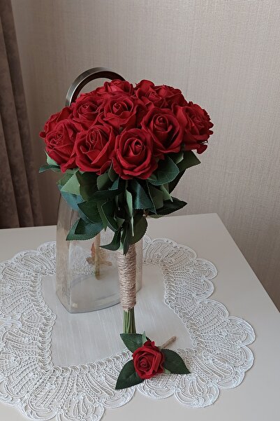 Verda Tasarım Hkm Ticaret Yeni Sezon Gelin Çiçeği Ve Damat Yaka Çiçeği! Kırmı...