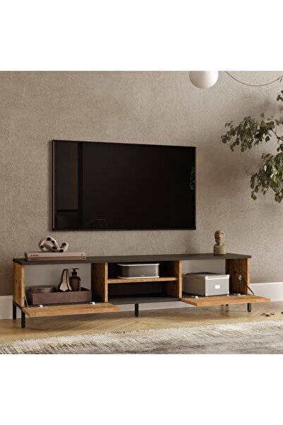 L'occi Concept Joseph Tv Ünitesi Orta Sehpa Konsol Kitaplık 4'Lü Set Çam JZ6-AA