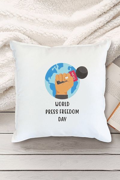 Yaprak Hediyelik Newspapers and Press Feast Designed Pillow