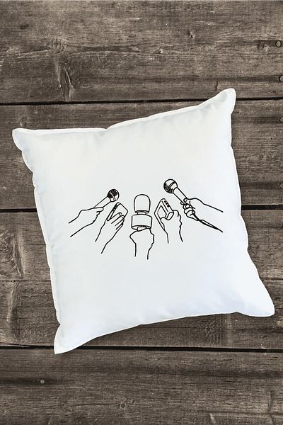 Yaprak Hediyelik Newspapers and Press Feast Designed Pillow