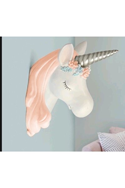saksı deposu Unicorn Duvar Süsü Heykeli