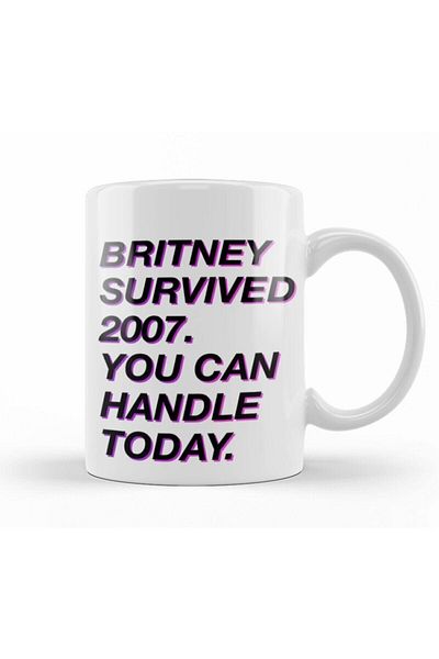 Baskı Dükkanı Britney Survived 2007 Mug Porcelain