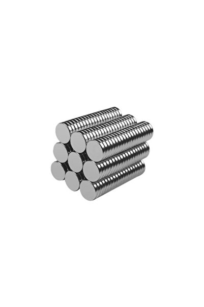 Aiwa 8x2mm Neodyum Mıknatıs - 20 Adet Yuvarlak Güçlü Neodyum Mıknatıs