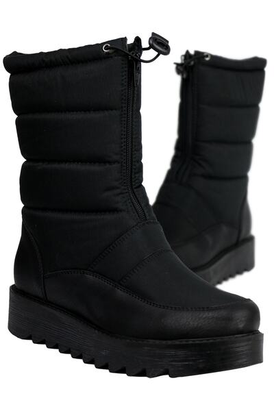 OZ AYAKKABI Siyah Kadın Kar Botu