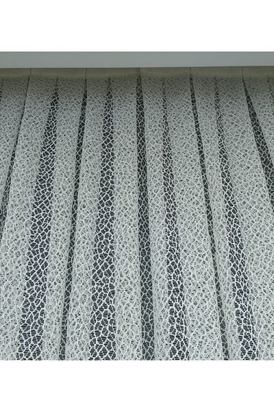 perdealemi Sports Pattern French Lace Tulle Curtain, 500x270, Tight Pleat, 1/3
