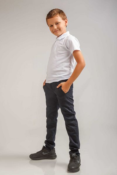 Dragora Fully Elastic Fabric School Trousers Smoked