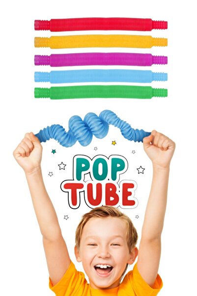 Oyunzu Pop Tube Duyusal Eğitici Çocuk Oyuncak Poptube Mavi